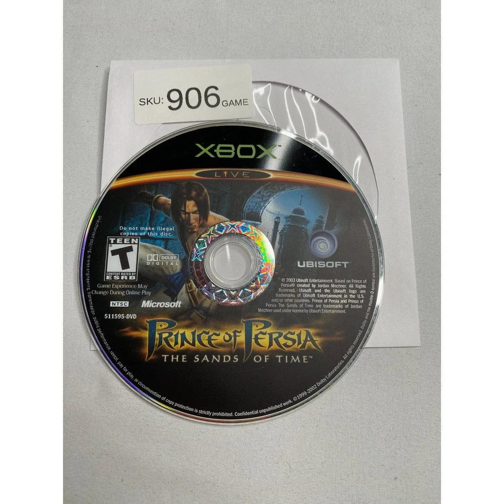 Prince of Persia The Sands of Time Microsoft Xbox